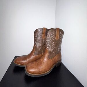 Lumeheel Cowboy Boots for Men-Western Boots with Classic Embroidered Ankle Boots